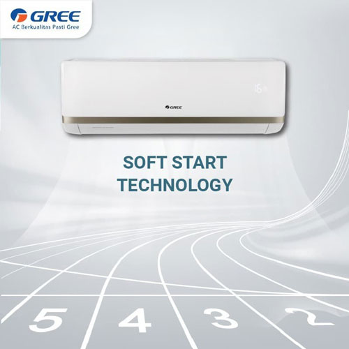 Gree AC Combo Split Inverter 2 Koneksi Series 1/2 PK + 1/2 PK - GWC-0505CS